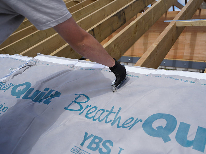 How to Fit BreatherQuilt Insulation over Rafter